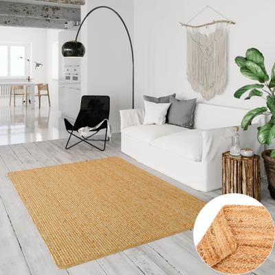 Teppich MY HOME "Bjarka", beige (natur), B:200cm H:10mm L:290cm, Jute, Teppiche, meliert, 100% Jute, handgewebt, auch als Läufer & in rund erhältlich Image