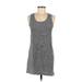 Splendid Casual Dress - Shift Scoop Neck Sleeveless: Gray Print Dresses - Women's Size Medium