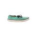 Vans Sneakers: Green Solid Shoes - Women's Size 7 1/2 - Almond Toe
