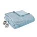 Serta Corded Plush Heated Blanket Polyester in Blue | 84 H x 62 W in | Wayfair ST54-0290