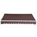 Arlmont & Co. Sparta MCombo Manual Retractable Patio Door Window Awning Sunshade Shelter Outdoor Canopy Wood in Brown | 156" W x 96" D | Wayfair