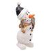 The Holiday Aisle® 12.5" Polyresin Snowman w/Sign Decor, brown box | 12.5 H x 12 W x 12 D in | Wayfair 56CA9A8C97CA4F93A0E2DACB73F989EC