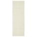 White 108 x 30 x 0.25 in Indoor Area Rug - Hokku Designs Orlantha Premium Handwoven Natural Fiber Area Jute & Wool Rug Wool/Jute & Sisal | Wayfair