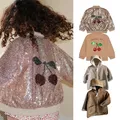 Ks-Blouson d'Hiver pour Bébé Fille et Garçon Vêtement Mignon avec Paillettes Manteau pour