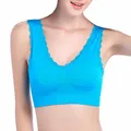 Soutien-gorge en dentelle sans couture pour femmes Push Up respirant extensible rembourré