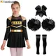 Costume de pom-pom girl pour enfants uniforme de pom-pom girl d'Halloween robe de danse de