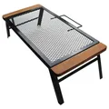 Table pliante de camping en plein air Rap-Duty gril de feu de camp filet en bois portable