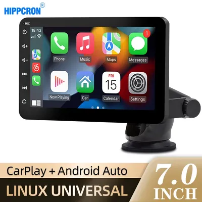 Autoradio Carplay Android lecteur vidéo à limitation automatique écran tactile IPS 7 " entrée