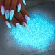 Poudre à Ongles Shoous en Résine pour Bijoux Pigment pour Ongles Brille dans le Noir Bleu Vert