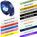 30 couleurs Compatible Dymo LetraTag ruban d'étiquettes 91221 91201 pour cartouche DYMO LetraTag pour imprimante d'étiquettes LT-100H LT-100H PLUS