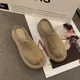 Mocassins à plateforme en caoutchouc PU pour femmes mules pour femmes chaussures temporelles