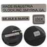 DulodorGlock Logo Metal Sticker Glock 17 18 19 Accessoires de chasse Autocollants décoratifs DIY