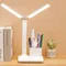 Lampe de Table LED avec chargeur USB, lampe de bureau à gradation continue, lampe de nuit multifonction pour chambre à coucher, lampe de lecture, lumière blanche