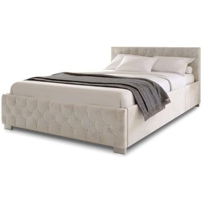 Polsterbett Nizza - Bettgestell mit Lattenrost, Stauraum & led Beleuchtung - Bett mit Samtbezug & Image