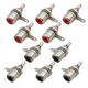 10Pcs/lot Nickel Plated RCA Female Socket Chassis Panel Mount Adapter RCA Phono Plug Jack Audio