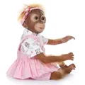 Bebe doll with 52CM 100% handmade reborn Monkey very soft silicone vinyl flexible Collectible art