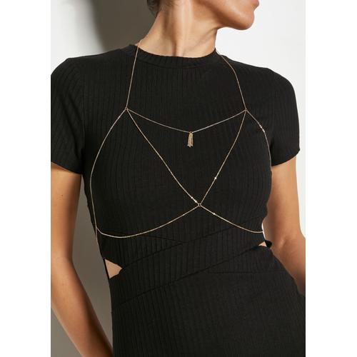 LASCANA Bauchkette, (1 tlg.), Körperschmuck, Bodychain, BH Kette, Körperkette, Taillenkette