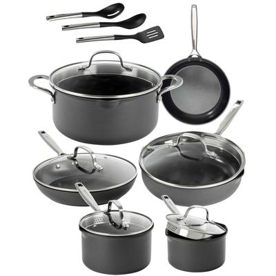 Gotham Steel Pro 15 Piece Nonstick Cookware Set with Utensils