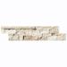 Parkside Travertine 6" x 24" Split Face Ledger Panel Mosaic Tile