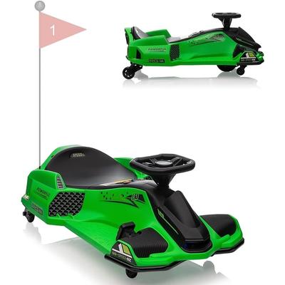 Ride on Drift Car,Kids Electric Drifting Go-Kart with 5 Wheels LED
