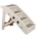 4 Non Slip Steps Foldable Pet Stairs Dog Ladder With Support Frame