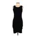 Bobi Casual Dress - Bodycon Scoop Neck Sleeveless: Black Print Dresses - Women's Size Medium