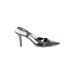 Bandolino Heels: Slip-on Stiletto Cocktail Party Black Solid Shoes - Women's Size 10 - Pointed Toe