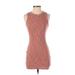 Divided by H&M Casual Dress - Mini Crew Neck Sleeveless: Orange Dresses - Women's Size X-Small