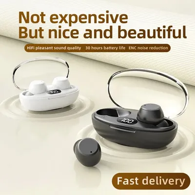 T62 bluetooth kopfhörer touch-steuerung wireless kopfhörer ohrhörer v 5,3 headset mit digital Image