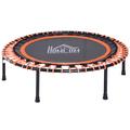 HOMCOM 40" Mini Round Trampoline Aerobic Exercise Bungee Rebounder Orange