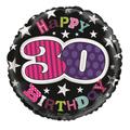 Balloon Foil - Happy 30th Birthday Female