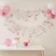 Happy Birthday Rose Gold Confetti Balloon Banner | Party Backdrop Decoration 4m