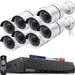 ã€Š36 Infrared LED 100ft Super Night Visionã€‹ POE Security Camera System 5MP POE Camera System Video Surveillance Systems 8pcs Hard Wired Outdoor Cameras 4K NVR Security Cameras System