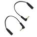 Kework 2 Pack 3.5mm Audio Extension Flat Cable 15cm 90 Degree Angle 1/8 3.5mm TRS Male to TRS Female Stereo Jack Audio AUX Cord for Headphone Car Stereo Home Stereo (AM to FM)