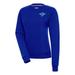 Women's Antigua Blue Franklin & Marshall Diplomats Victory Digital Thermal Pullover Sweatshirt