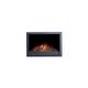 Adam - Toronto Electric Wall Inset Fire with Remote Control in Black