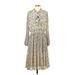 Current Air Casual Dress - Midi: Ivory Dresses - Women's Size Small