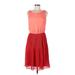 Robbie Bee Casual Dress: Red Dresses - Women's Size 6