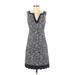 Vineyard Vines Casual Dress - Shift: Black Marled Dresses - Women's Size 2