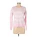 Draper James Sweatshirt: Pink Stripes Tops - Women's Size X-Small