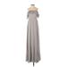 Show Me Your Mumu Casual Dress - Formal Off The Shoulder Sleeveless: Gray Print Dresses - New - Women's Size X-Small