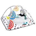 LADIDA Baby Play Gym, 4 Zone Sensory & Motor Skills Activity Gym, Large 45" Padded Palette Play Mat with Toys, Textures & Learning Cards - Perfect for Newborn to Toddler Development -2205