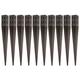 10 x Fence Post Holder 75mm posts Support Drive Down Spike Wedge Grip Brown for 75mm x 75mm posts, 600mm spike (3" x 24") Eliza Tinsley Swiftpost, Pack of 10