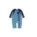 Le Top Long Sleeve Outfit Blue Stripes Crew Neck Bottoms - Size 6 Month