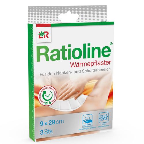 Ratioline Wärmepflaster Nacken/Schulter 9x29 cm 3 St Pflaster