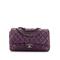 Chanel Leather Shoulder Bag: Purple Bags