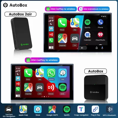 Autobox 5.0 et M2-3 Apple Car Play Adaptateur sans fil CarPlay Mini Box Android Auto Dongle pour