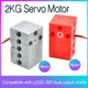 Servo gris programmable et moteur rouge 2kg résistant à 360 compatible avec les blocs de