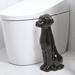 Allure Home Creations Lab Ceramic Toilet Brush & Holder by Allure Home Creation Ceramic in Black | 16.7 H x 5.7 W in | Wayfair XBRBL00
