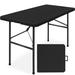 Best Choice Products 48" Rectangular Portable Folding Table Plastic/Resin in Black | 29 H x 48 W x 24 D in | Wayfair SKY7162